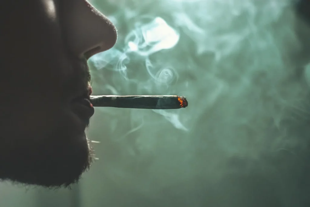 Fumeur de joint et fumée dense, prévention des addictions avec mage-conseil à merignac