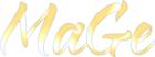 Logo doré MaGe pour mage-conseil, cabinet de psychologue à Merignac, style manuscrit élégant